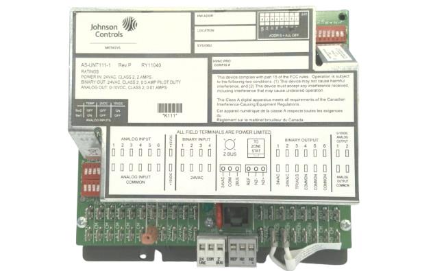 JOHNSON CONTROLS AS-UNT-111-1