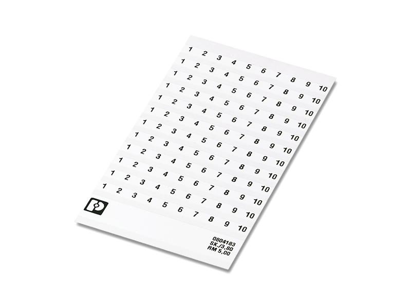 PHOENIX CONTACT SK 5/3,8:FORTL.ZAHLEN 41-50