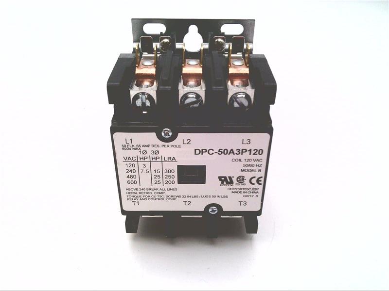 RELAY & CONTROLS DPC-50A3P120