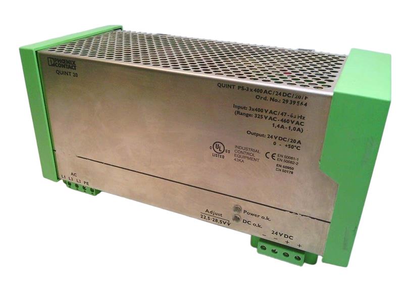 PHOENIX CONTACT QUINT-PS-3X400AC/24DC/20/F