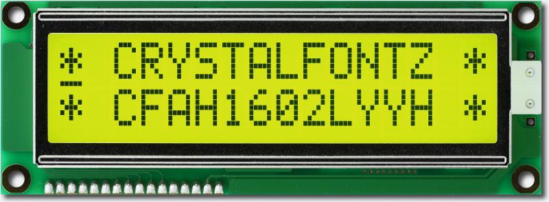 CRYSTALFONTZ CFAH1602L-YYH-JT 