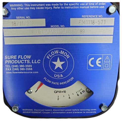 SURE FLOW F1U-100A1A9T-1B1-337/.89