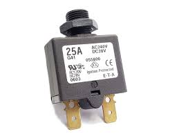 E-T-A CIRCUIT BREAKERS 1658-A00-00-P10-25A