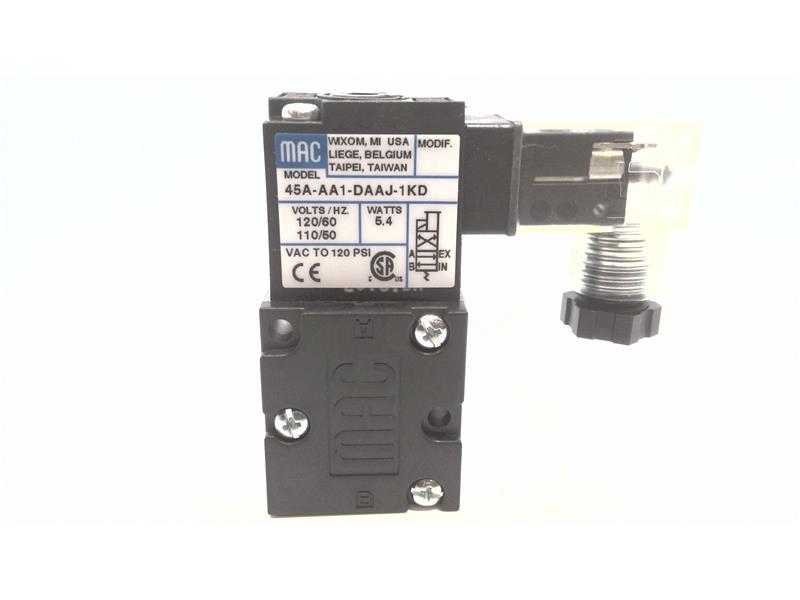 MAC VALVES INC 45A-AA1-DAAJ-1KD