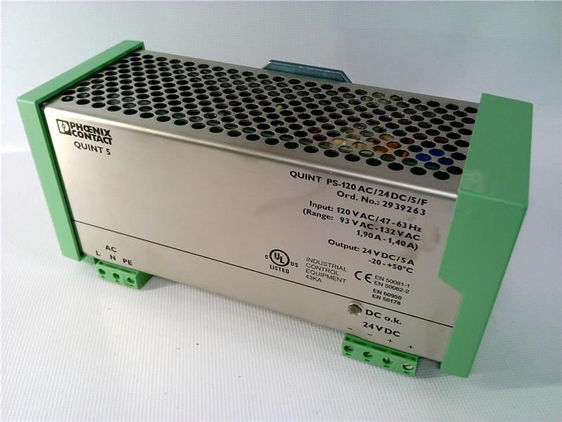 QUINT-PS-120AC/24DC/5/F by PHOENIX CONTACT