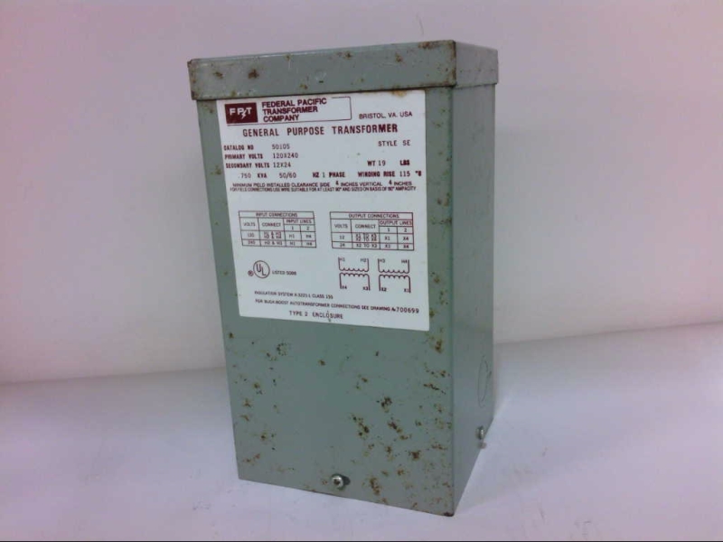 FEDERAL PACIFIC TRANSFORMER SE-50105