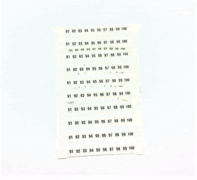 PHOENIX CONTACT ZBFM 4/WH,LGS:FORTL.ZAHLEN 91-100