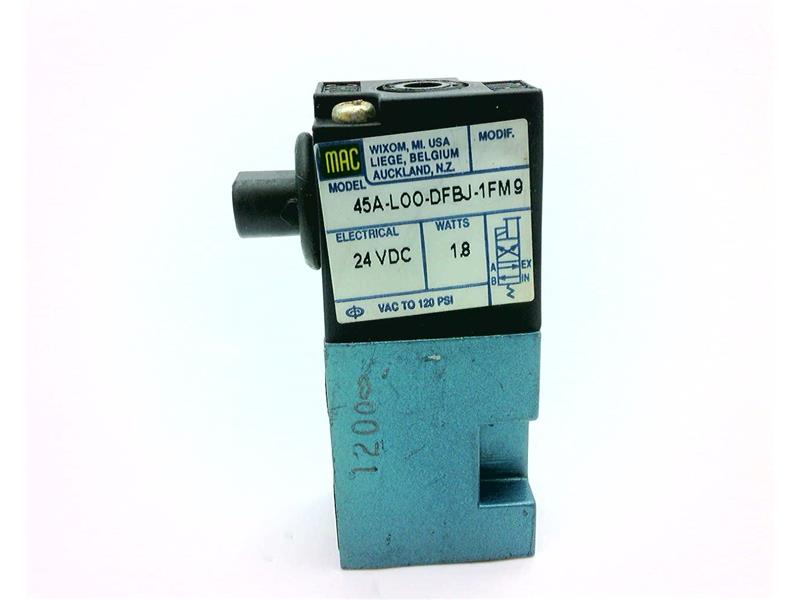 MAC VALVES INC 45A-L00-DFBJ-1FM9