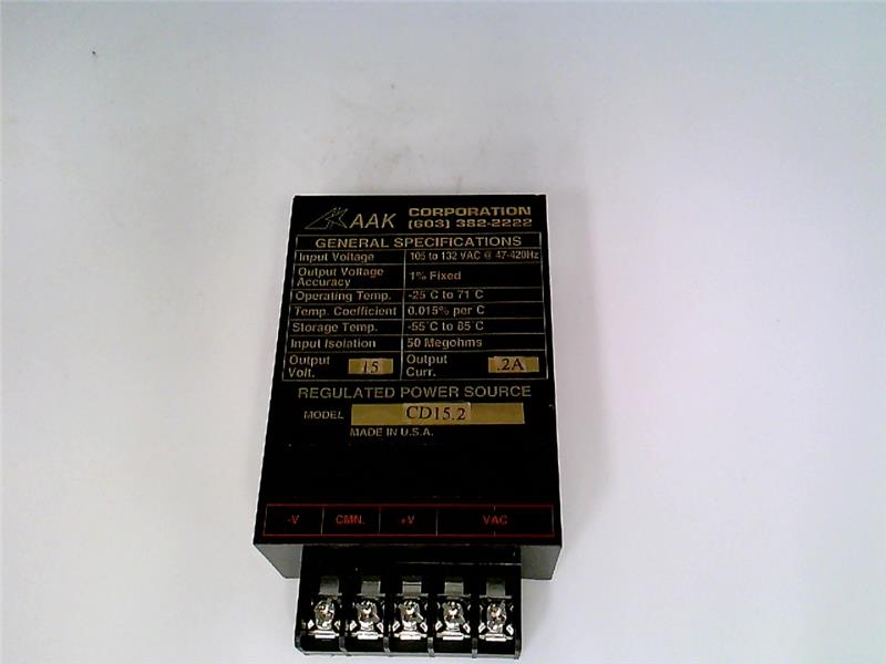 AAK CORPORATION CD15.2