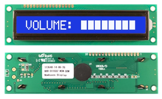 NHD-0116DZ-NSW-BBW by NEWHAVEN DISPLAY