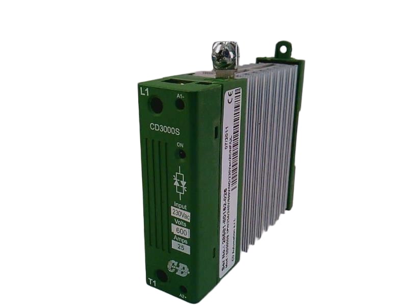 DANAHER CONTROLS CD3000S-1PH/25A/240V/600V/NO/230VAC/ZC/NF/UL