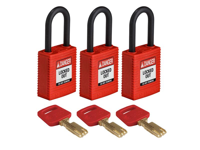 BRADY NYL-RED-38PL-KA3PK