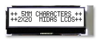 MCCOG22005A6W-FPTLWI by MIDAS DISPLAYS