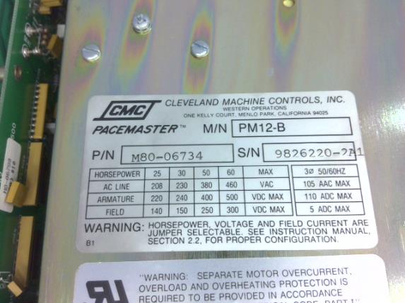 CLEVELAND MOTION CONTROL M80-06734