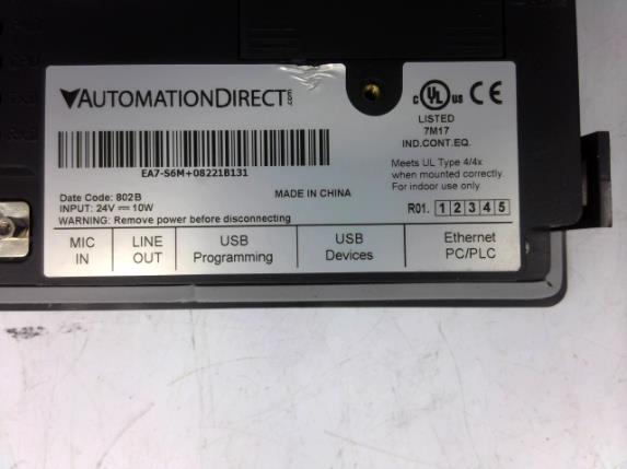 AUTOMATION DIRECT EA7-S6M+08221B131