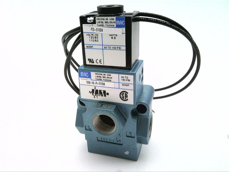 MAC VALVES INC 55B-12-PI-111BA