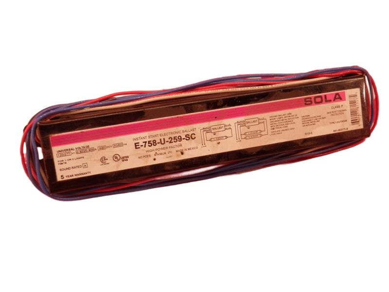 SOLA BALLASTS E-758-U-259-SC