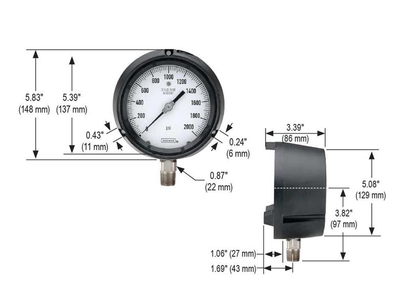 NOSHOK 45-760-30/200-PSI-GL-ST8-CC