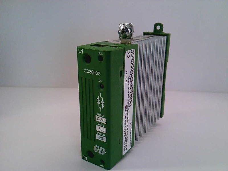 CD3000S-1PH/25A/240V/600V/NO/230VAC/ZC/NF/UL by DANAHER CONTROLS