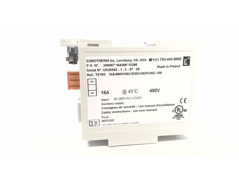 INVENSYS TE10S/16A/480V/HAC/ENG//NOFUSE/-//00