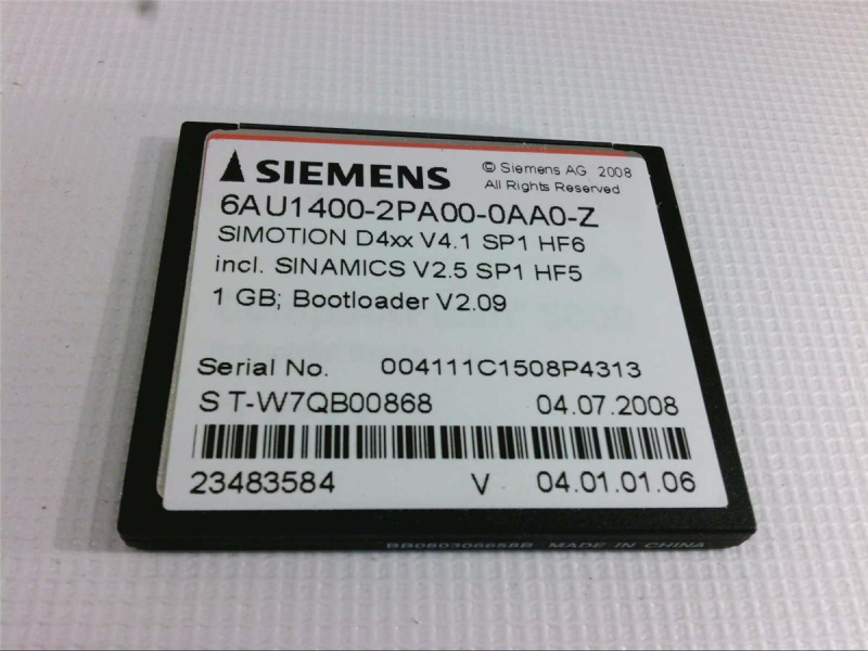 SIEMENS 6AU1400-2PA00-0AA0-Z