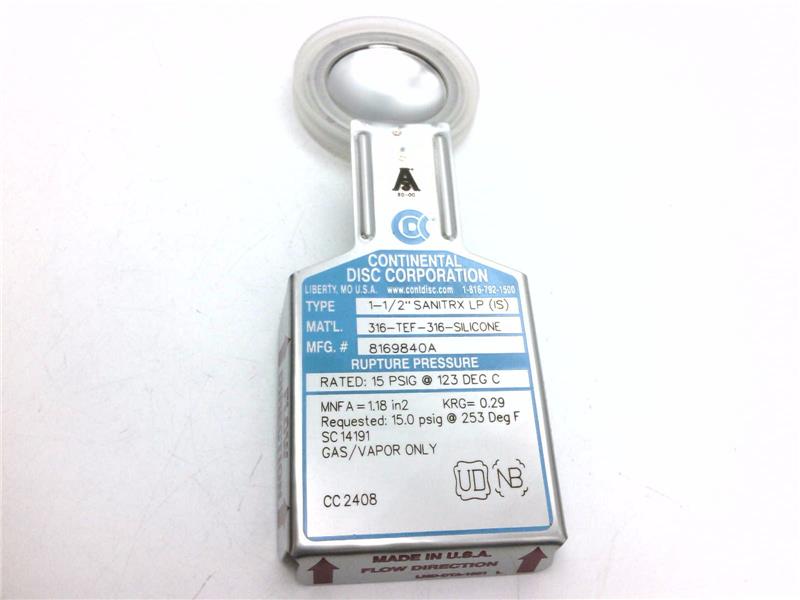 CONTINENTAL DISC 8169840A