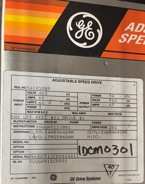 GENERAL ELECTRIC 3VVGK512CD001