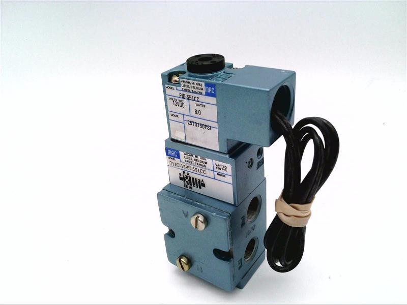 MAC VALVES INC 711C-12-PI-551CC