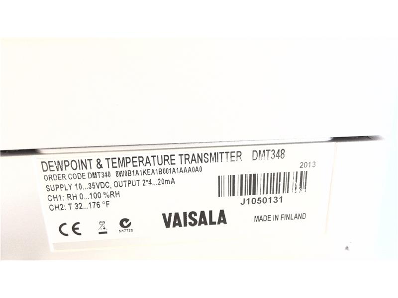 VAISALA SENSOR SYS DMT3408W0B1A1KEA1B001A1AAA0A