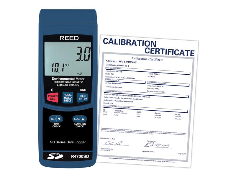 REED INSTRUMENTS R4700SD-NIST