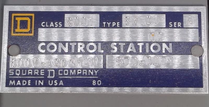 SCHNEIDER ELECTRIC 9001-BW-101