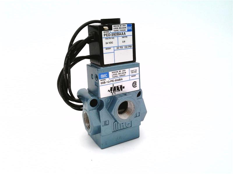 MAC VALVES INC 55B-12-PE-592BA