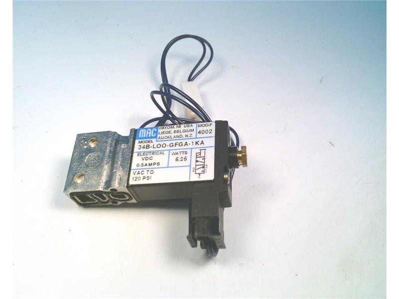 MAC VALVES INC 34B-LOO-GFGA-1KA