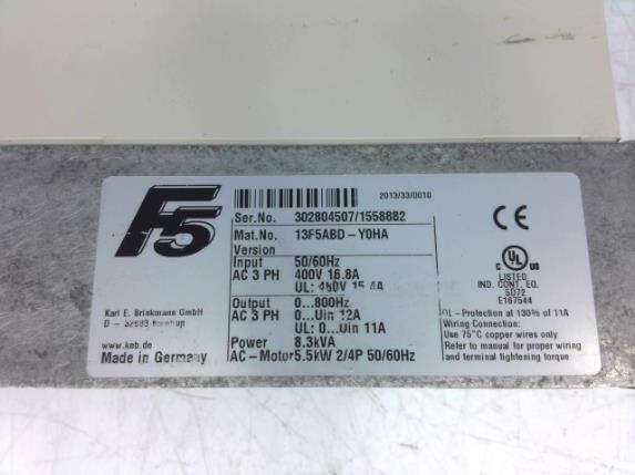 KEB AUTOMATION 13F5ABD-Y0HA