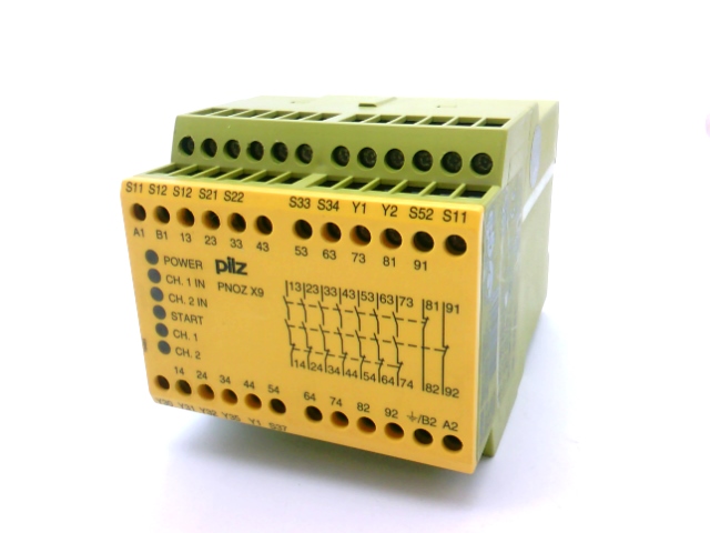 PILZ PNOZ-X9-100-120VAC-24VDC-7N/O-2N/C-2SO