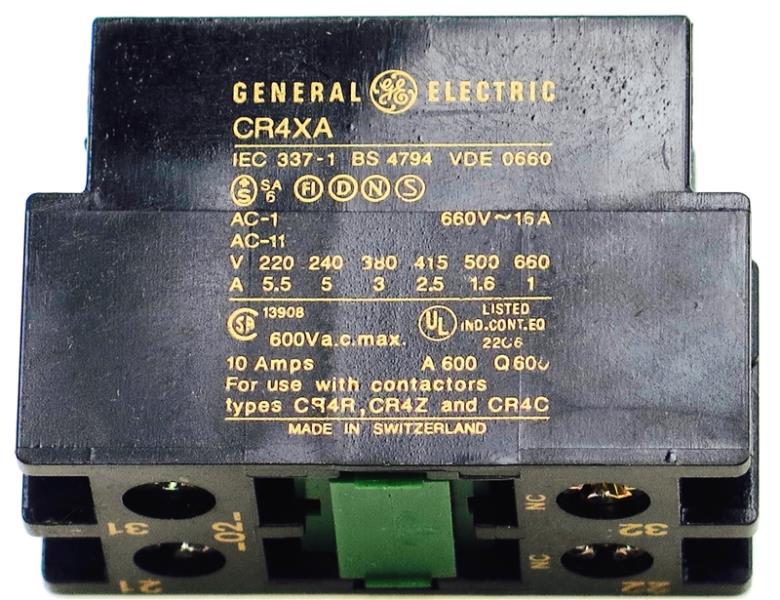 GENERAL ELECTRIC CR4XA02