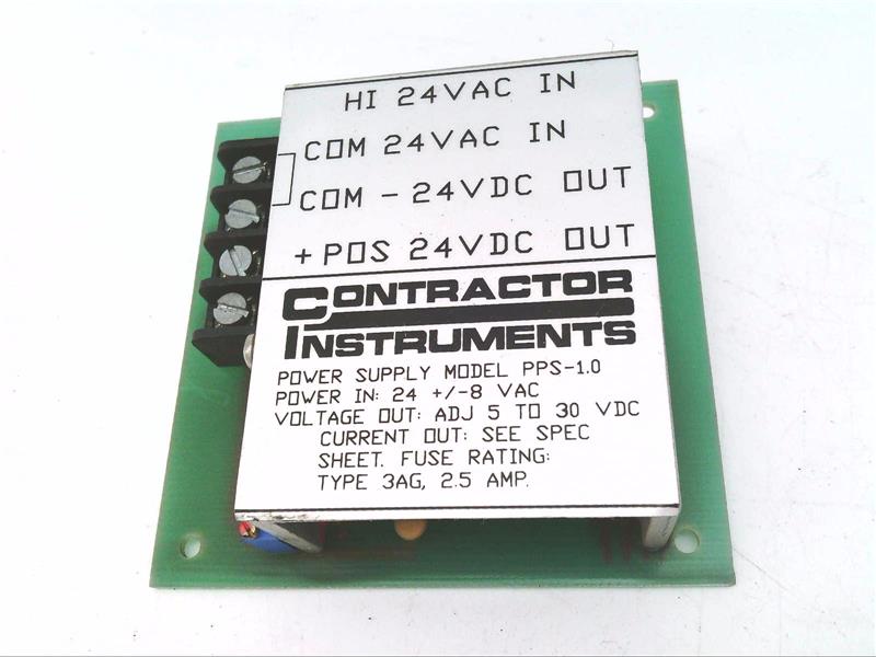 CONTRACTOR INSTRUMENTATION PPS-1.0