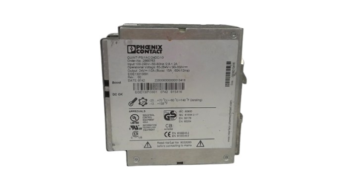 PHOENIX CONTACT QUINT-PS/1AC/24DC/10