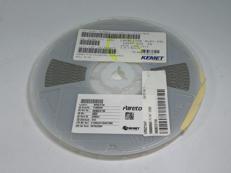 KEMET C1206C221J5GAC7800