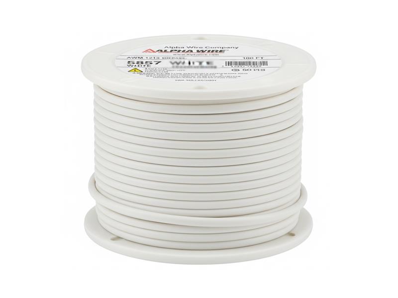 ALPHA WIRE 5857-WHITE-100