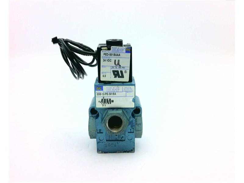 MAC VALVES INC 55B-12-PE-501BA