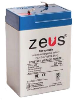 ZEUS BATTERY PRODUCTS PC4.5-6F1