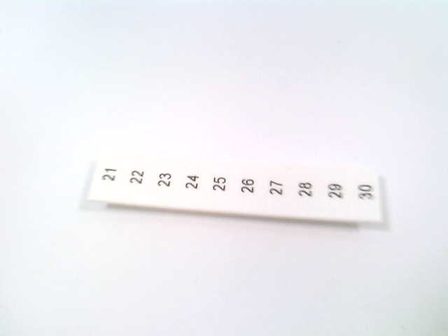 PHOENIX CONTACT ZB 5,QR:FORTL.ZAHLEN 21-30