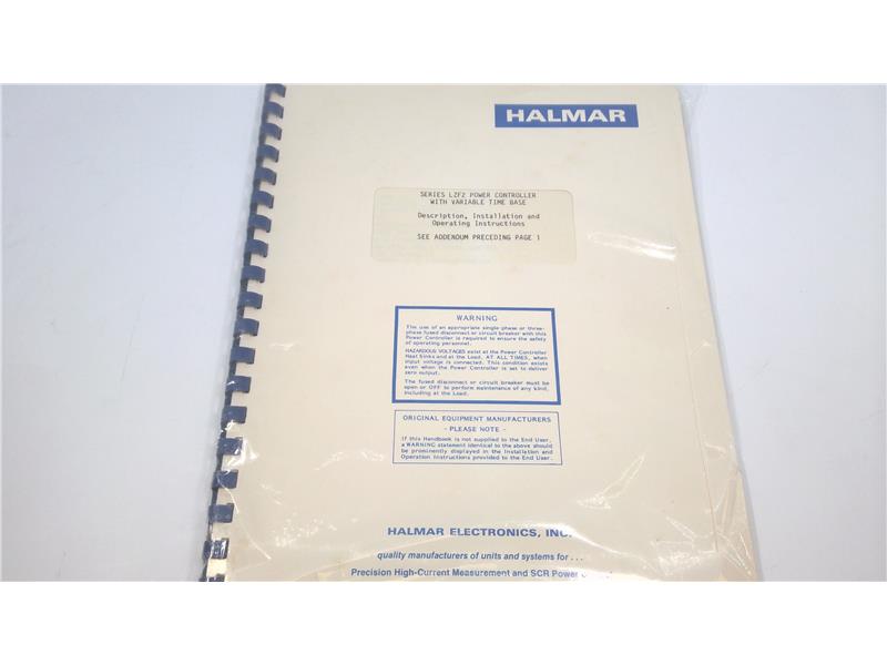 LZF2 OPERATION MANUAL by ROBICON