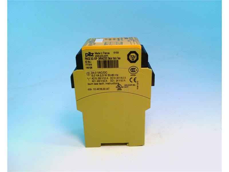 PILZ PNOZ-X3.10P-24VACDC-3N/O-1N/C-1SO