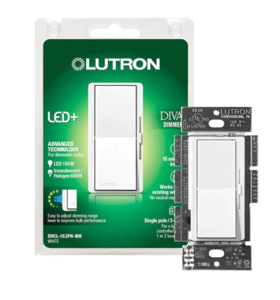 LUTRON DVCL-153PH-WH
