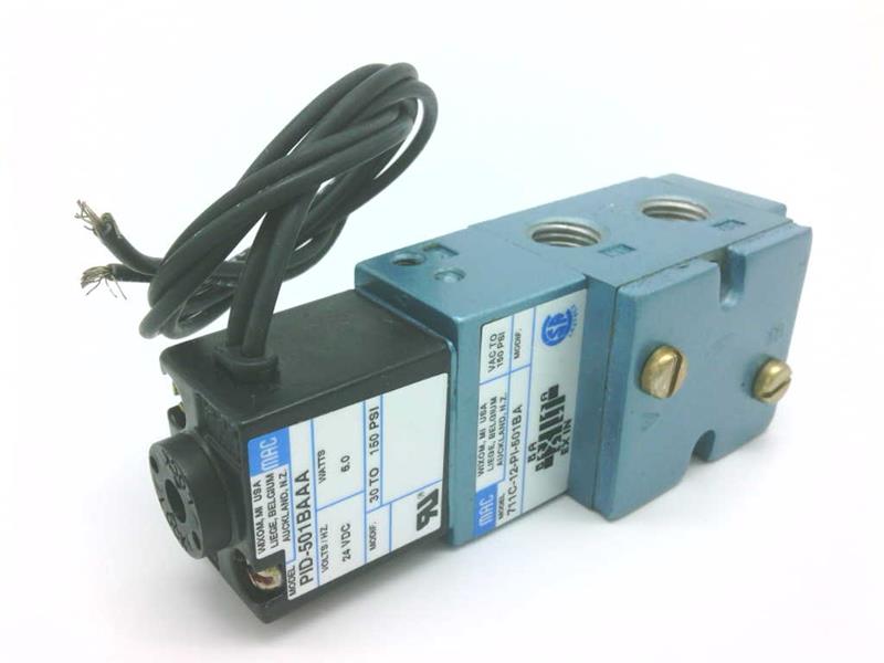 MAC VALVES INC 711C-12-PI-501BA