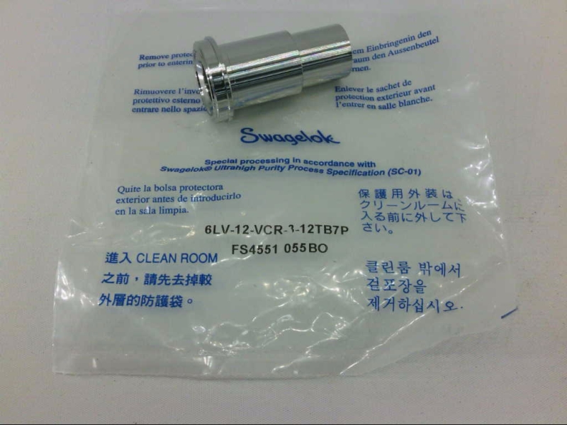 6LV-12-VCR-3-12TB7P by SWAGELOK