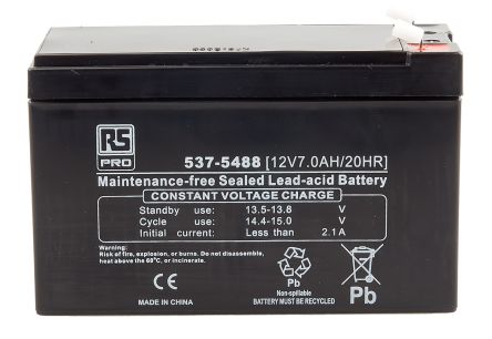 RS PRO 12V7.0AH/20HR