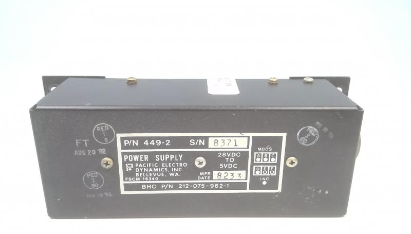PACIFIC ELECTRO DYNAMICS 449-2